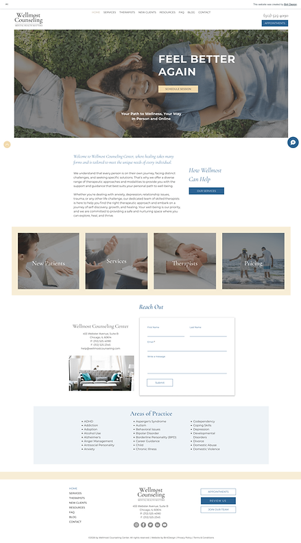 Wellmost Counseling Wix Template