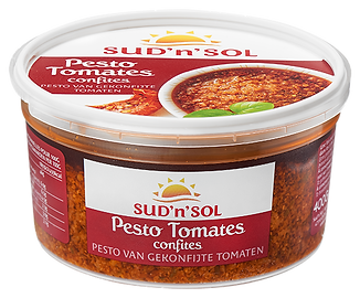 Pesto with slow roasted tomatoes