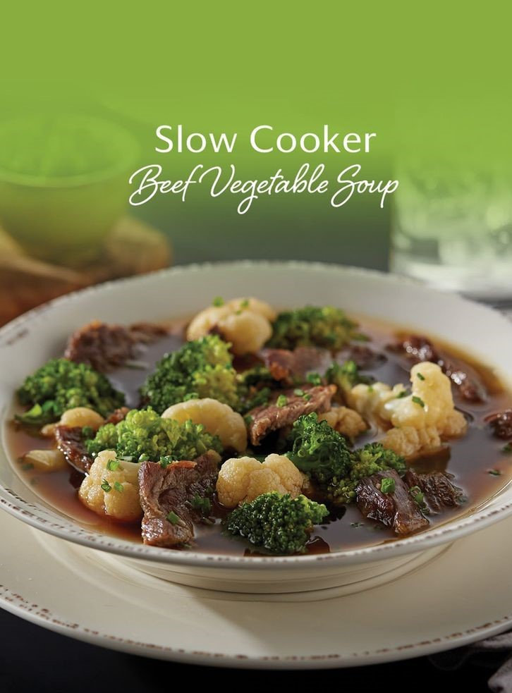 Slow Cooker Beef Vegetable Soup