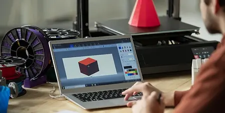 3D Model Cube On Screen