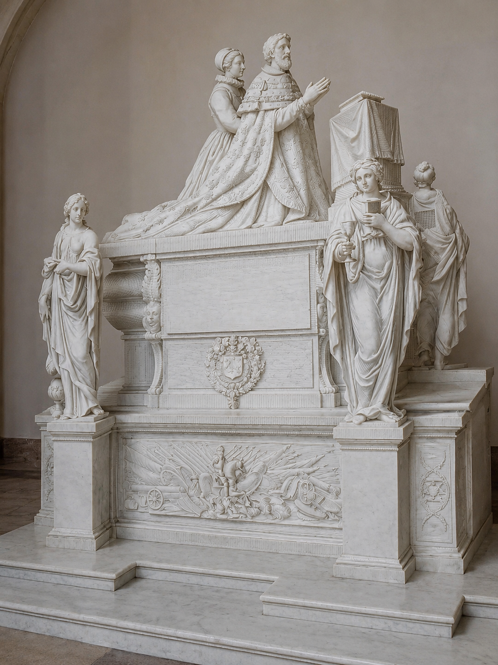 tombeau du maréchal de Matignon - reconstitution d'après la gravure - Collection château de la Roche Goyon
