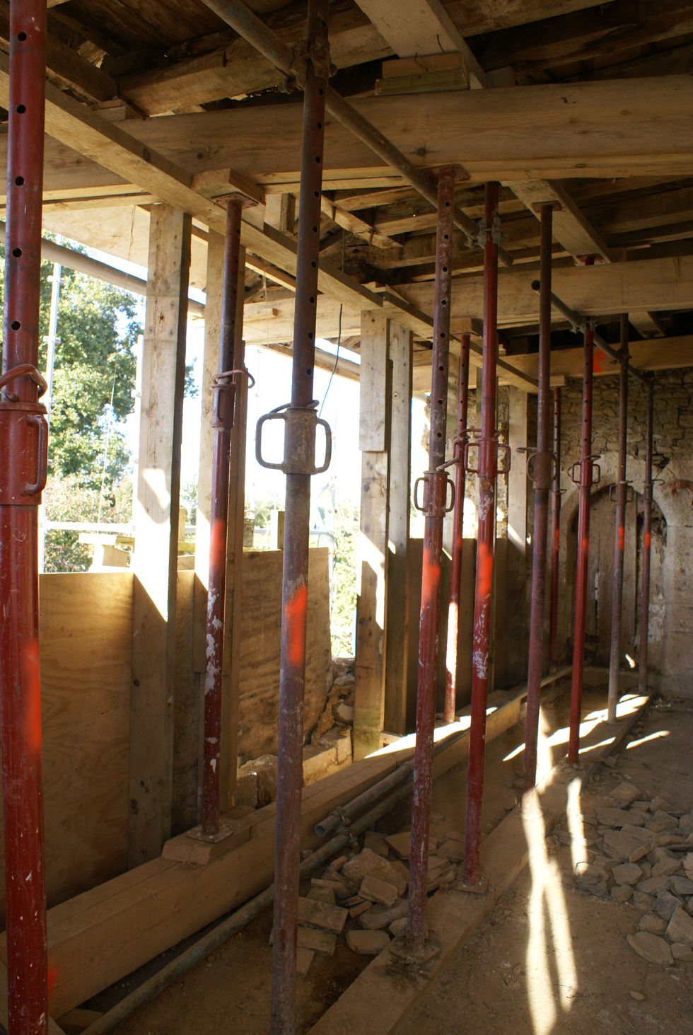 Restauration du pignon Ouest du manoir du Plessis Beaucé