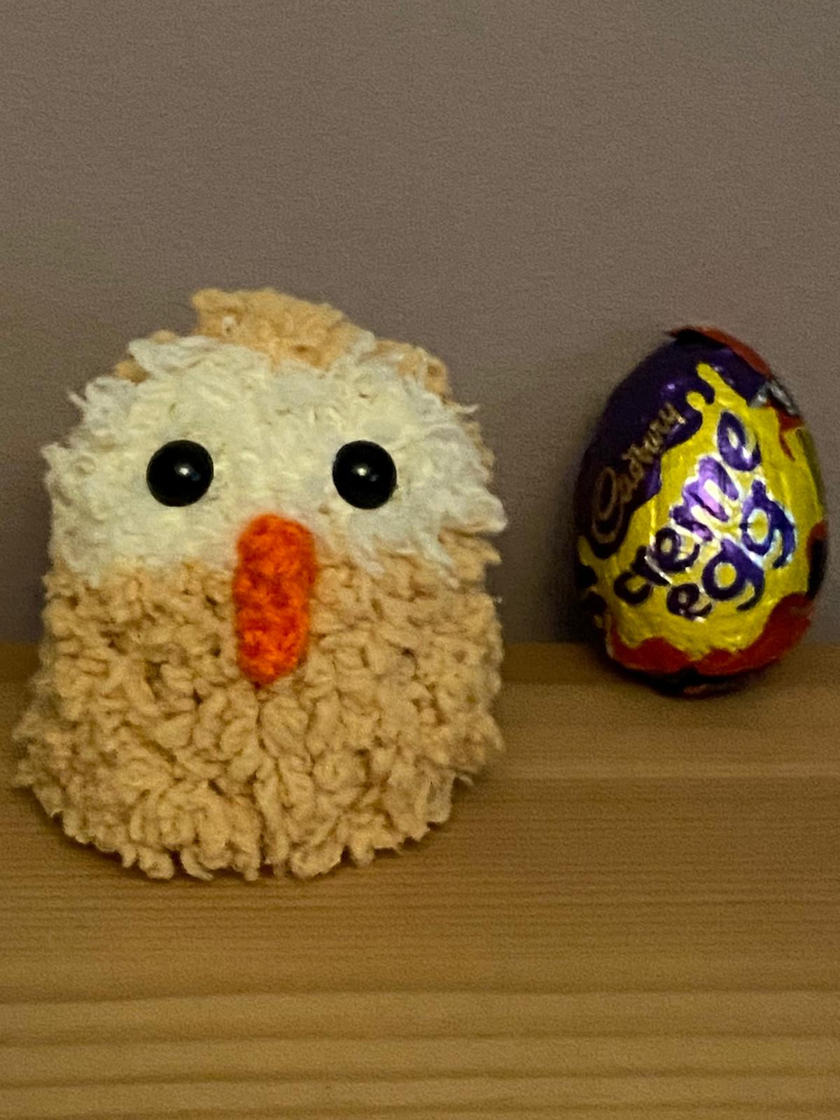 Knitted Owl Creme Egg Cover