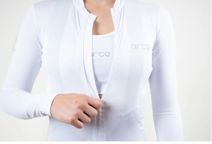 Miniatura: Jersey pro landscape blanco ML mujer