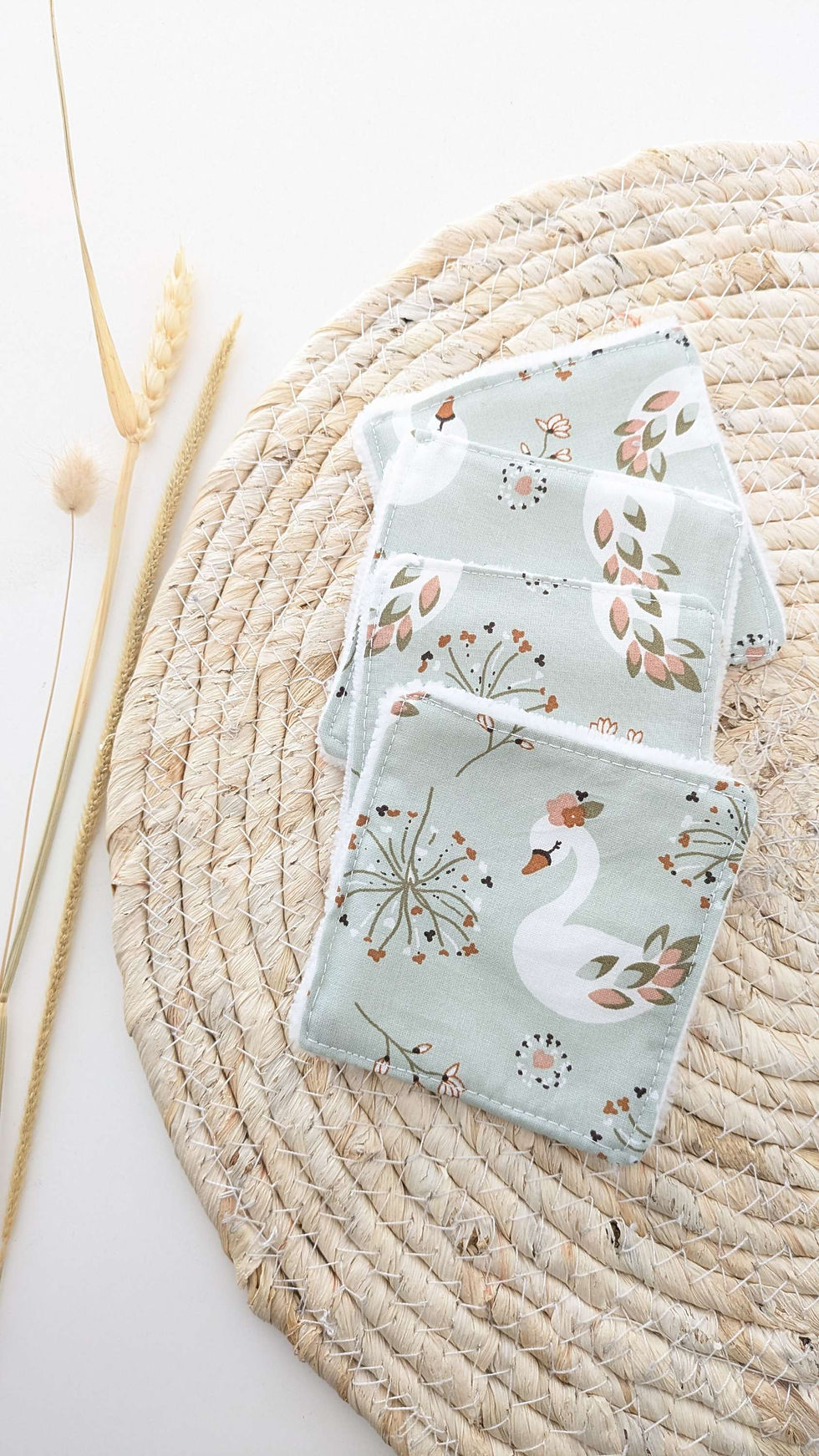 Miniature : Débarbouillettes motifs enfantin bambou velours