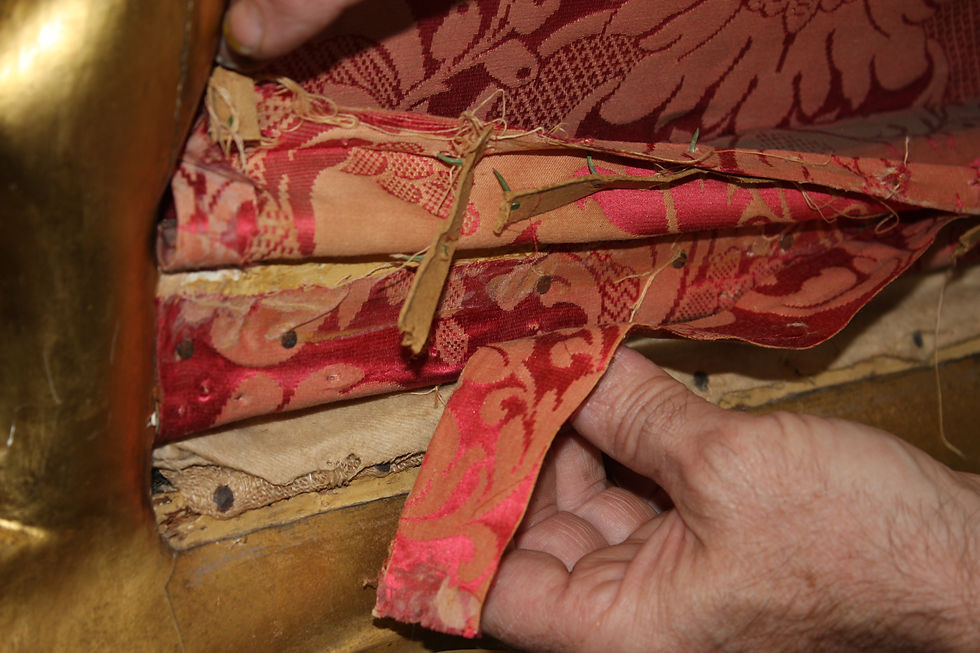 Original upholstery found