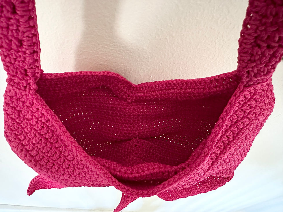 Thumbnail: Handmade Crochet Bow Bag Shoulder Purse | Big Giant Bow