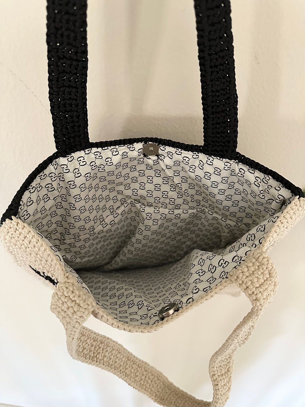 Thumbnail: Handmade Crochet Shoulder Bag | Cat Image Purse