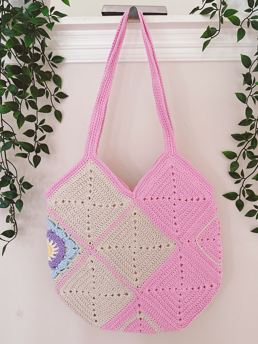 Thumbnail: Handmade Crochet Designed Flower Bag Purse | Granny Square | Gift for Her, Mom