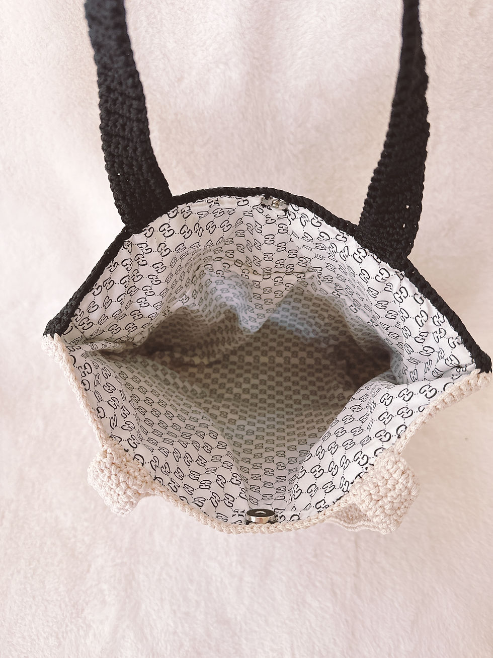 Thumbnail: Handmade Crochet Shoulder Bag | Cat Image Purse