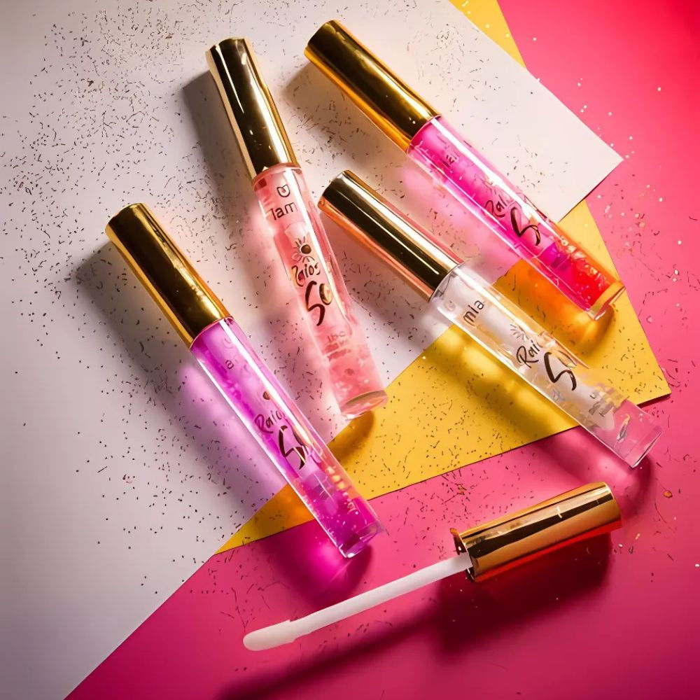 Kit C/4 Gloss Labial Hidratante Raios de Sol Mia Make