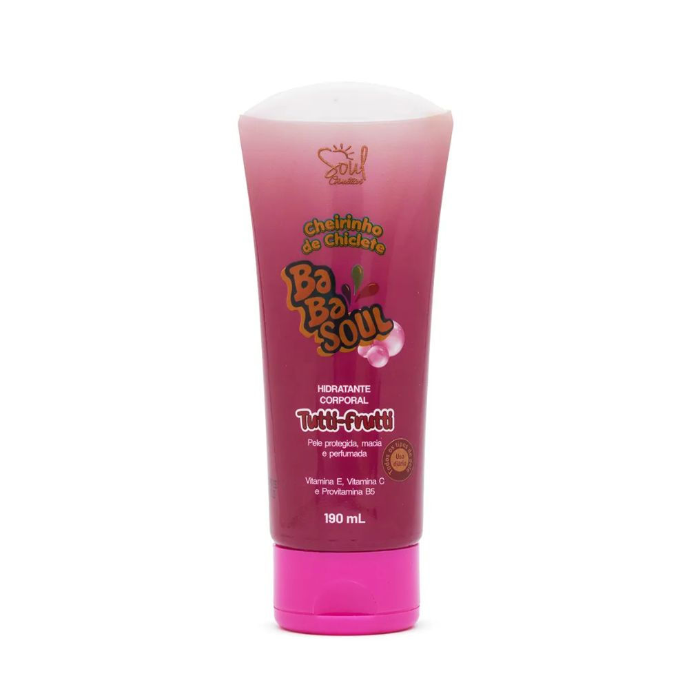 Body Moisturizer Smell of Gum Tutti Frutti Soul Cosmetics 190ml