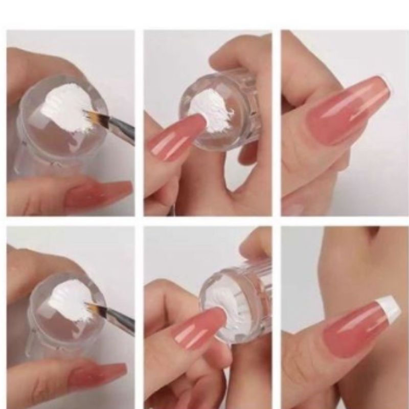 Miniatura: Carimbo De Unha Silicone Transparente Nail art Para Francesinha