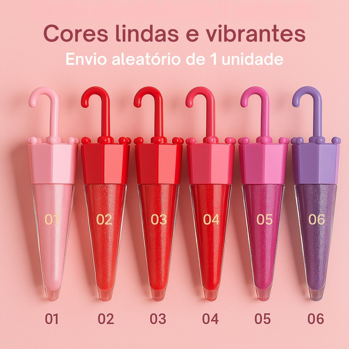 Lip Gloss Living Umbrella-Intense Shine and Fun Packaging