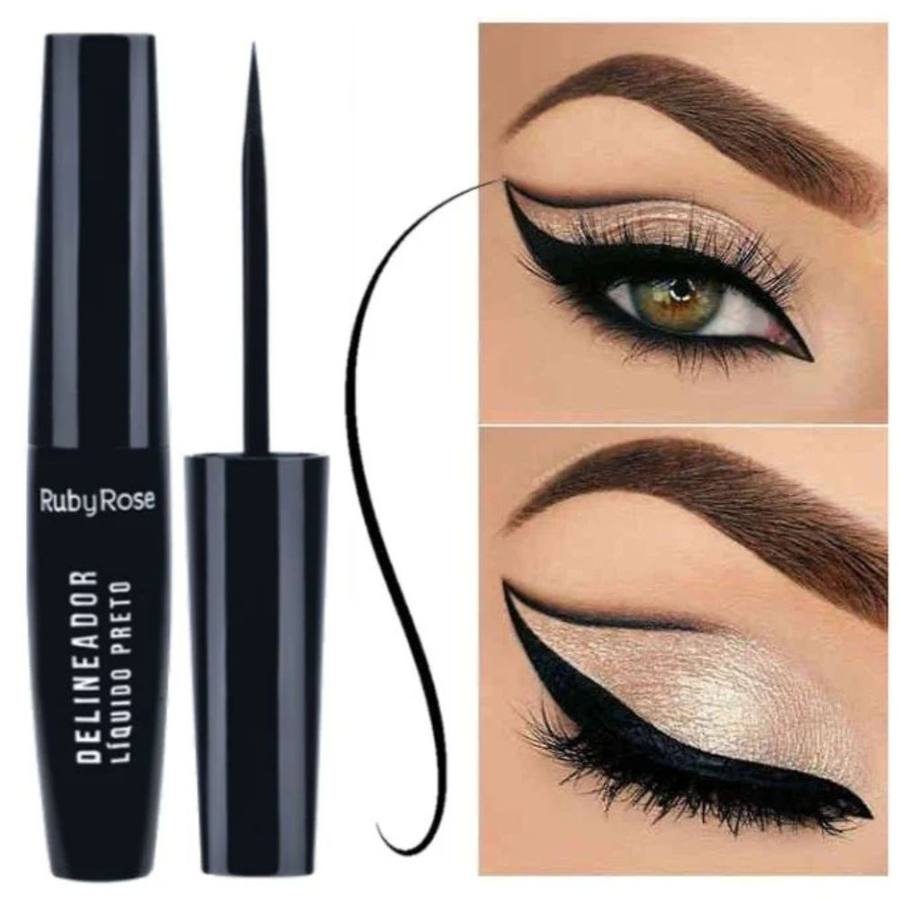 Delineador Líquido Black Ruby Rose HB8406