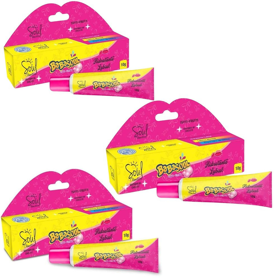 Miniatura: Kit C/3 Lip Moisturizer Smell Gum Gum Tutti-Frutti Babasoul Soul Cosmetics
