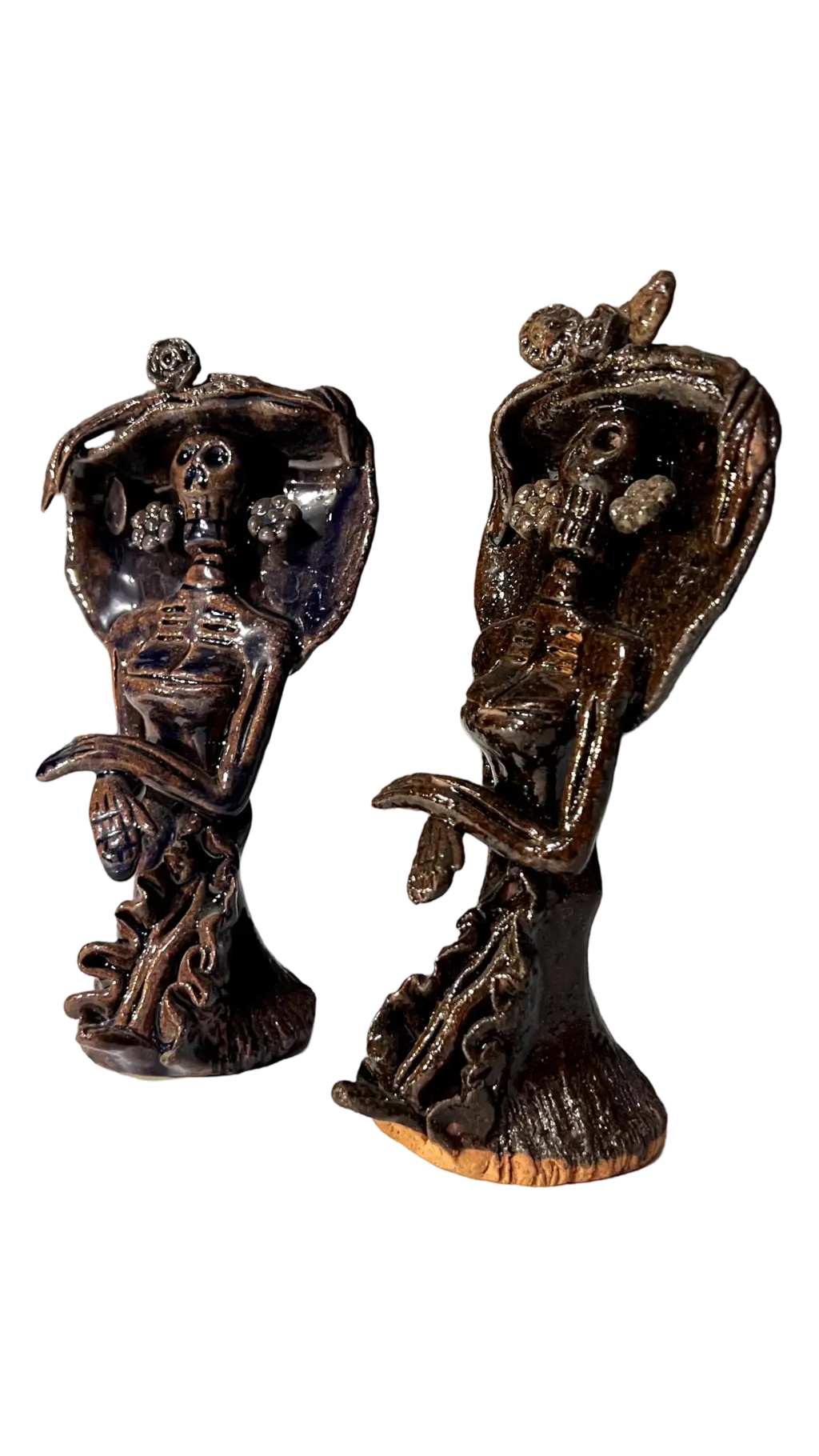 Catrina Esmaltada en Tonos Oscuros