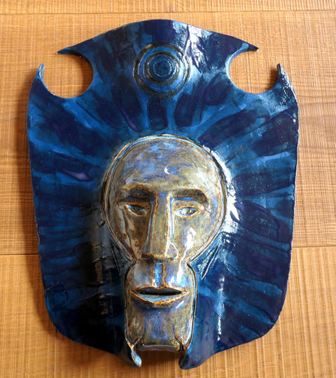 ceramic art, ceramic mask, totem art 