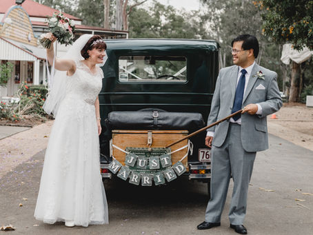 Michael & Jodie's vintage wedding