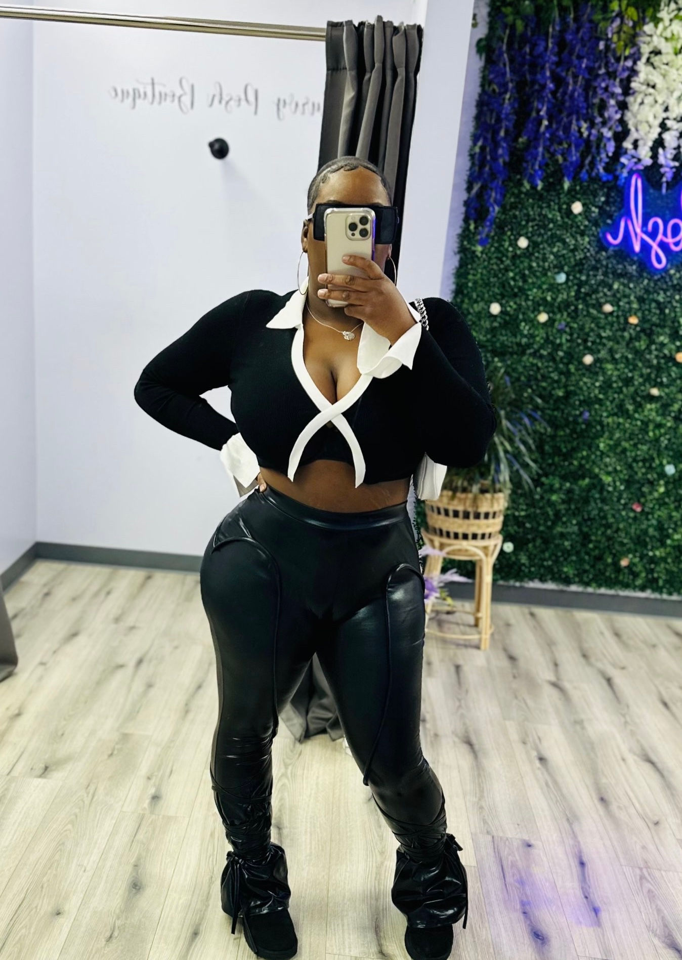 Fun Vibes Mettalic Leggings