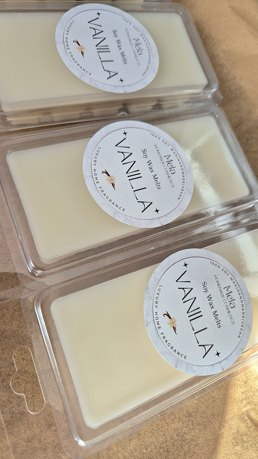 Miniaturbild: Luxury handmade vanilla soy wax melts for wax burner natural soy wax
