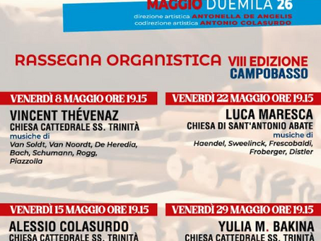 Al via la VIII Rassegna organistica tra arte e spiritualità nelle chiese di Campobasso