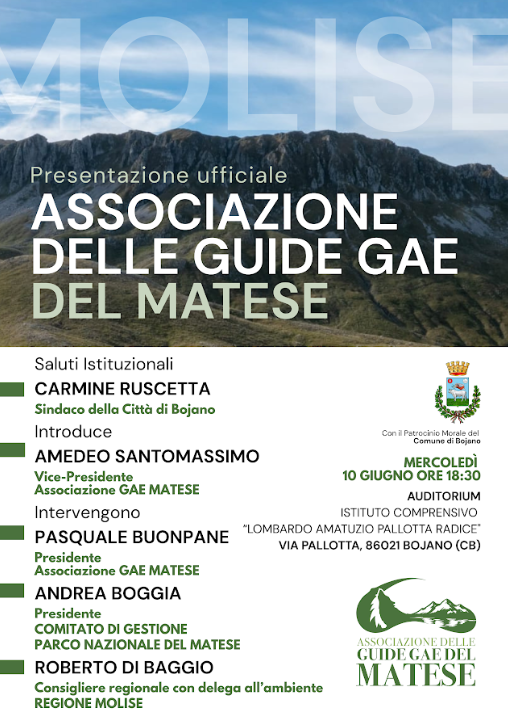 Presentazione ufficiale dell’Associazione delle Guide GAE del Matese