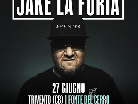 Arriva in Molise "Jake la Furia", il 27 giugno a Trivento