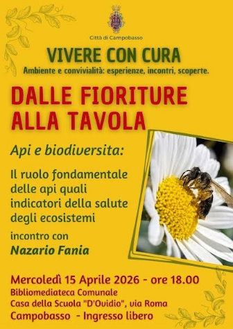 Le Api come indicatori della salute degli ecosistemi: incontro a Campobasso