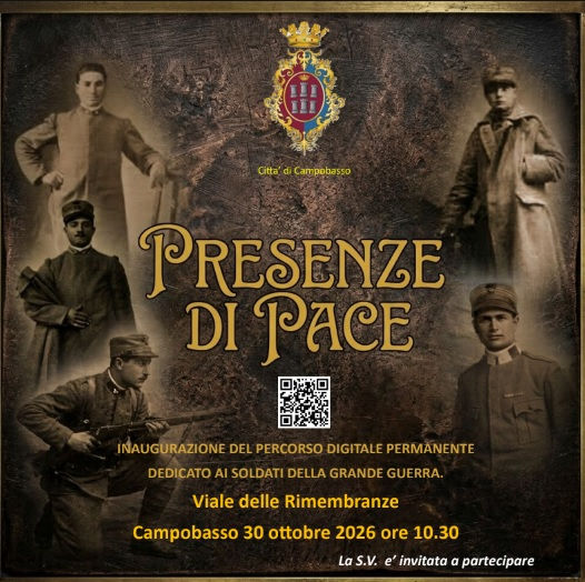 ““Presenze di Pace: 134 storie. 134 volti. 134 vite da ricordare”, presentazione del percorso digitale permanente