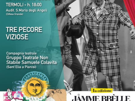 Tre pecore viziose a Termoli, domenica 3 maggio si torna a ridere con Jamme Bbelle