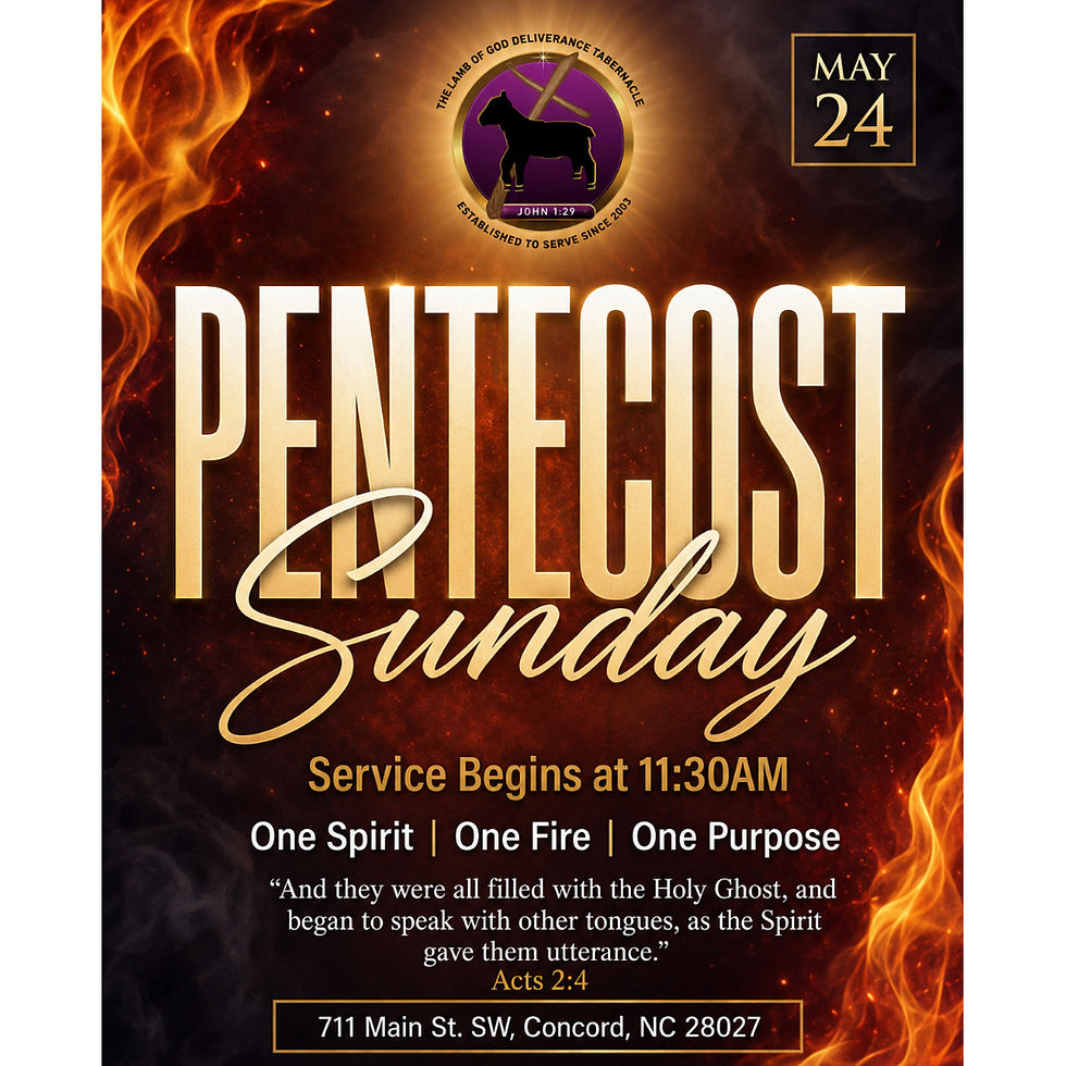Pentecost Sunday Service