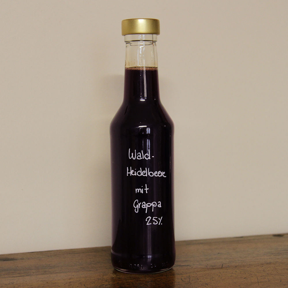 Waldheidelbeere mit Grappa 25%