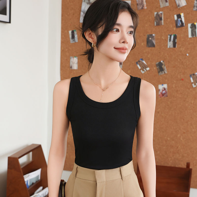 Thumbnail: Simple Round Neck Tank Top