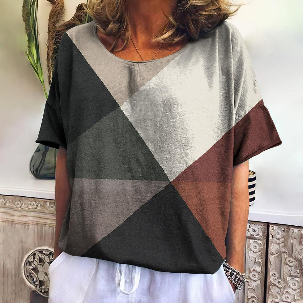 Thumbnail: Summer Plaid T Shirt For Women 
