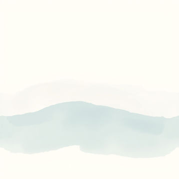 Soft neutral background with a light coastal watercolor wash in beige, seafoam, and muted