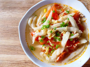 番茄雞蛋剪刀麵