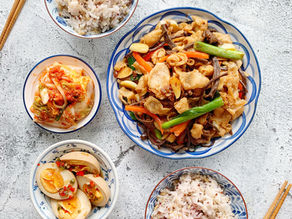 黃豆醬茶樹菇爆炒豬頸肉