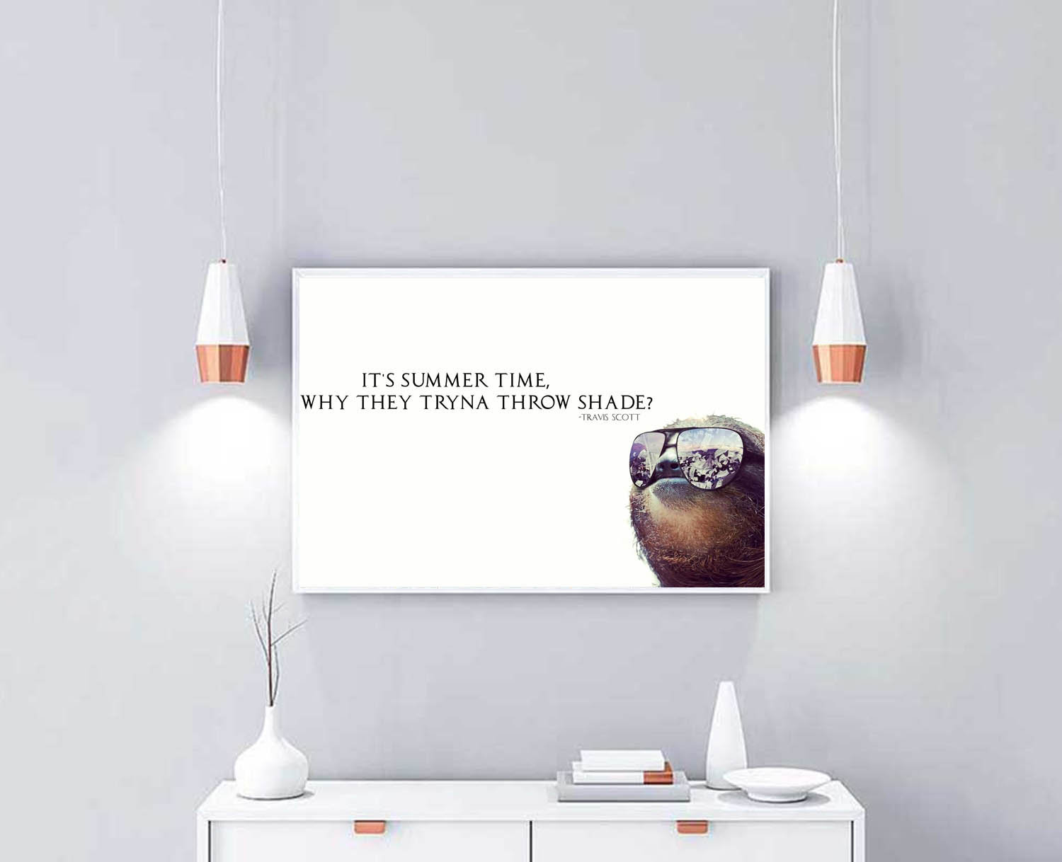 Trowin Shade Travis Scott Quote Poster Funny Animal Art Hypebeast Poster Takeflight214