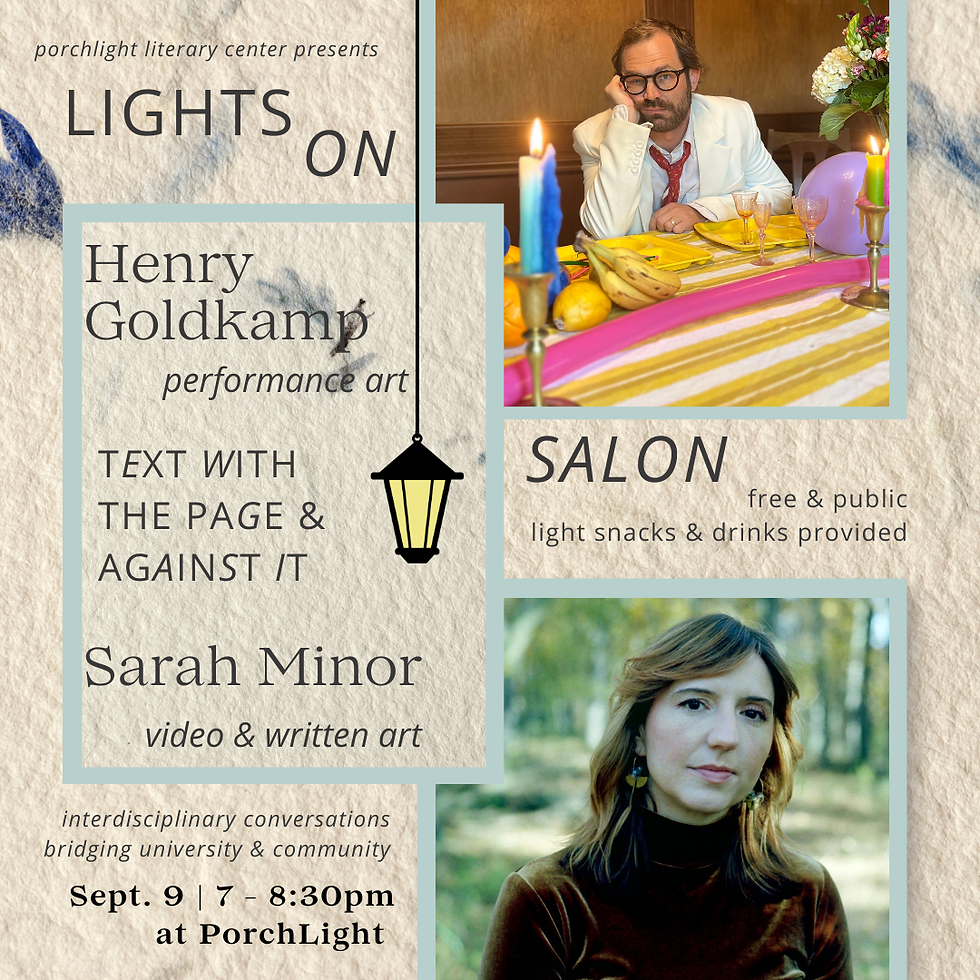 Lights On: Henry Goldkamp & Sarah Minor