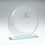 Thumbnail: SL4 Jade Glass Round Plaque With Silv Detail (5mm Thick)