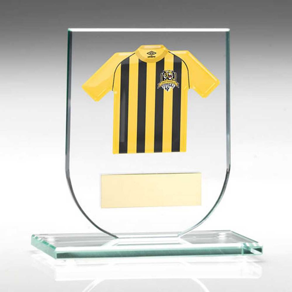 Thumbnail: JR1-TP03 Jade Glass Plaque With Shirt and Plate