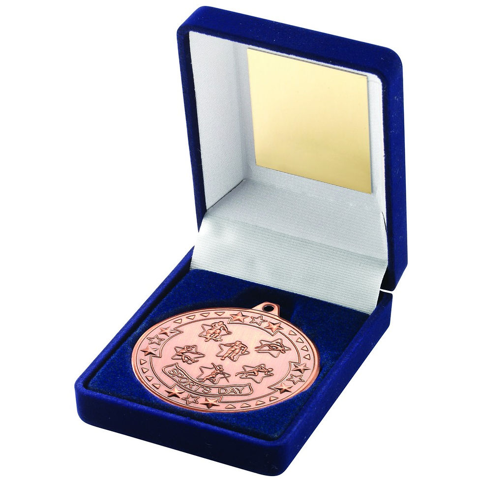 Thumbnail: JR44-TY115 Blue Velvet Box And 50mm Sports Day