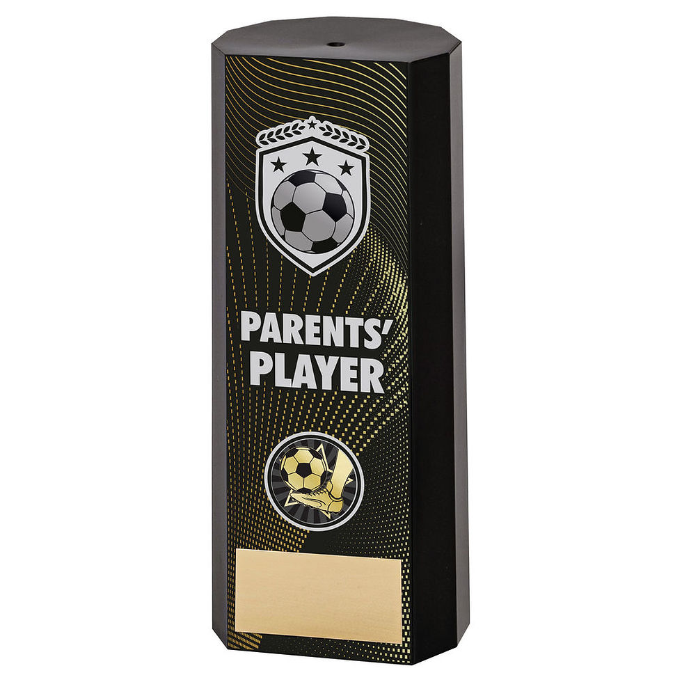 Thumbnail: JR1-23FP35A Black Plastic Filled Column Football + Award Name