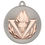 Thumbnail: MV09 50mm Victory Torch 'two Colour' Medal - Matt Silver|Gold