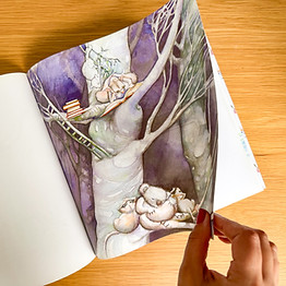 hand turning book pages