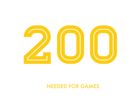 UP TO 200 VOLUNTEERS NEEDED FOR GAMES
