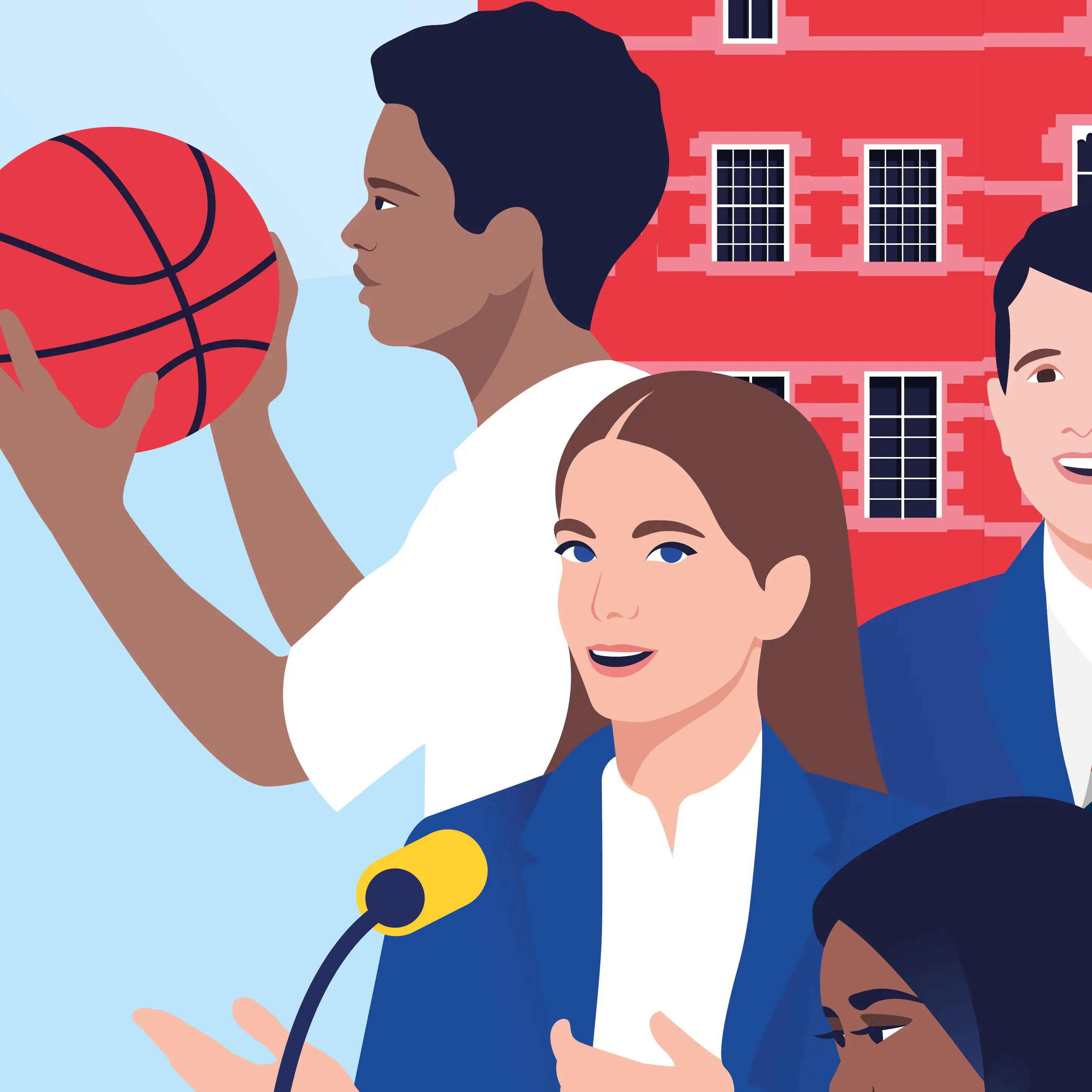 Illustration Ffynone House School Brand Identity