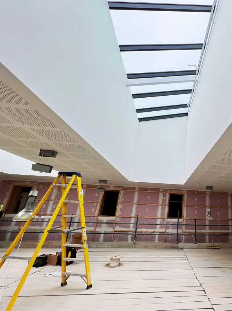 Bassaleg School building progress interior