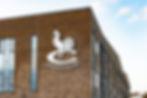 Croesyceiliog School building and logo